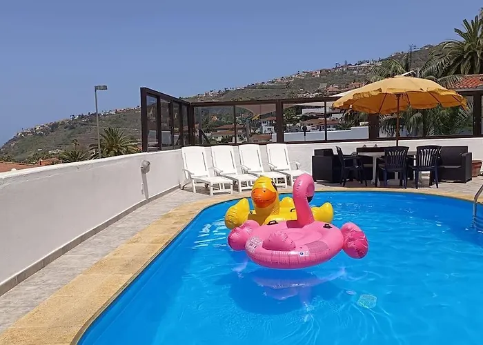 Heated Pool With Sea View Tranquil Retreat At Malvasia Garden El Sauzal