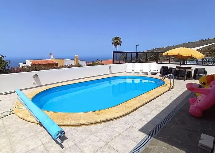 Semesterbostad Heated Pool With Sea View Tranquil Retreat At Malvasia Garden Sauzal