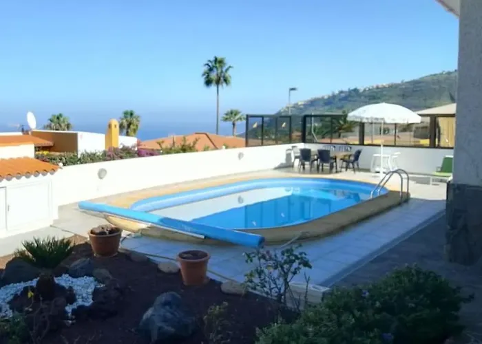 Semesterbostad Heated Pool With Sea View Tranquil Retreat At Malvasia Garden Sauzal