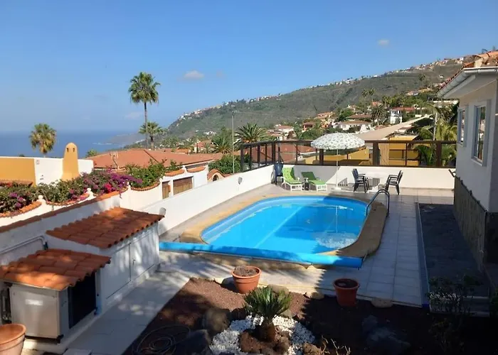 Heated Pool With Sea View Tranquil Retreat At Malvasia Garden Tatil Evi El Sauzal